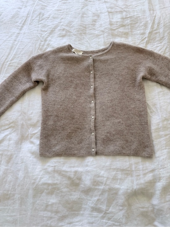 Sezane Sweaters - Sezane Gaspard Cardigan in Light Beige